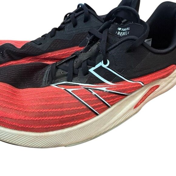 New Balance FuelCell Rebel Men’s Red & Black Low Top Lace-Up Running Shoes sz 12